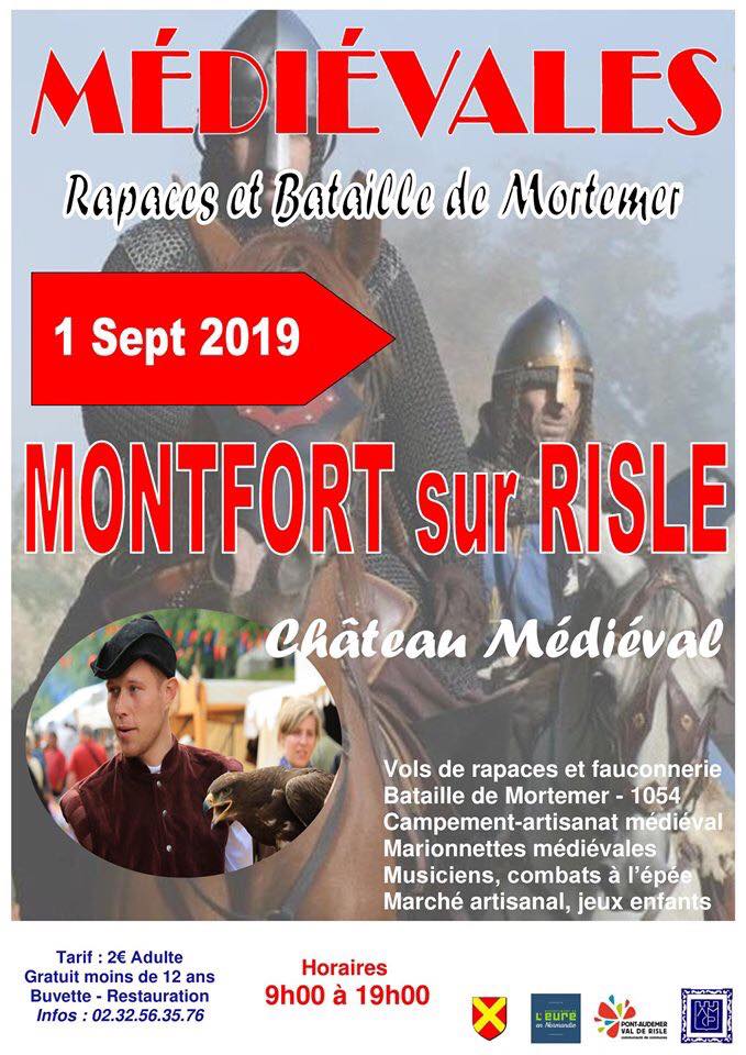 MEDIEVALES MONTFORT SUR RISLE (76) Dimanche 1 septembre 2019